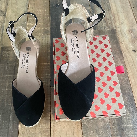 Womens Eric Michael Black Ante Copa3 Slipper Sandals - Picture 3 of 10